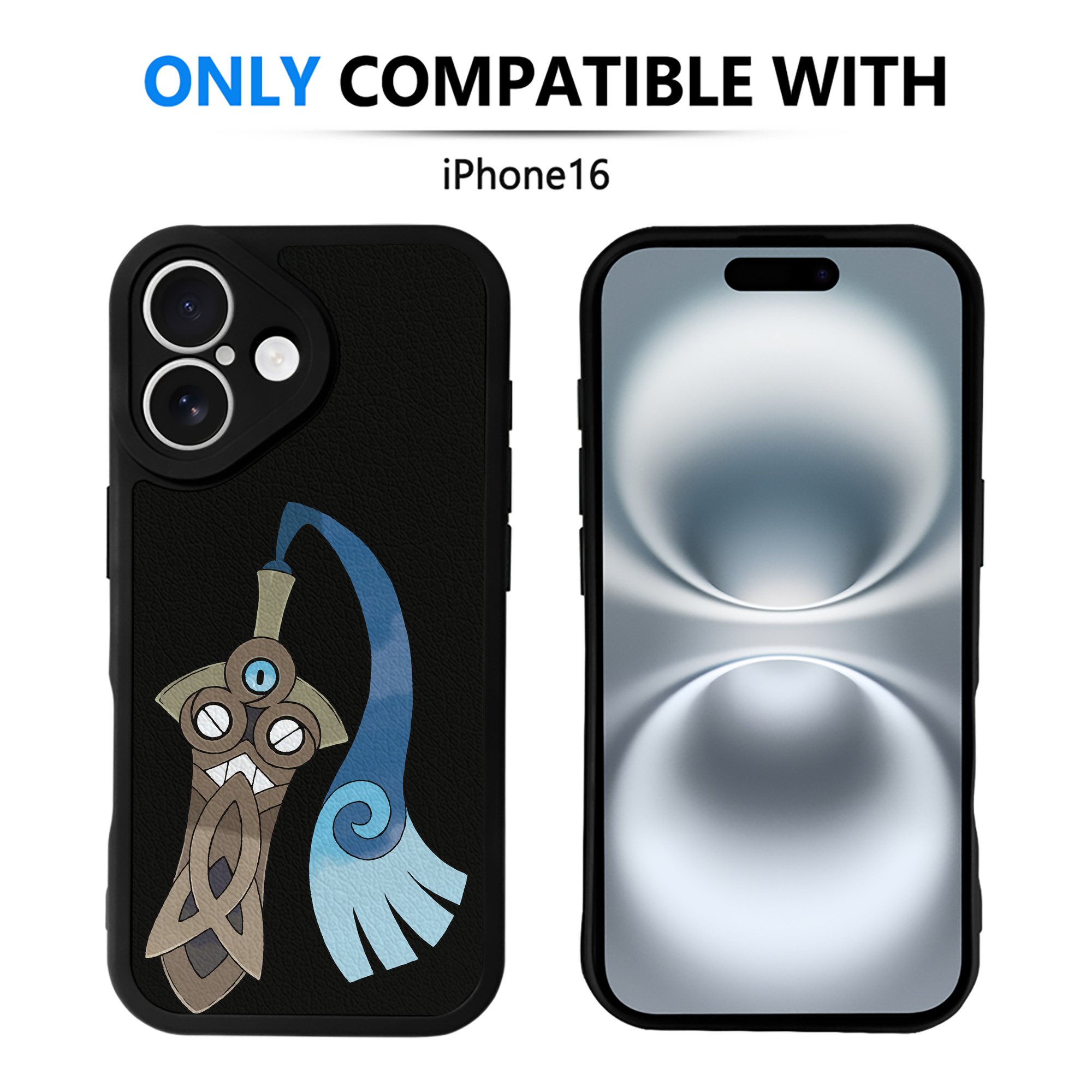 （画像用） ポケットモンスター Pokémon 【iPhone 16シリーズ対応】シリコンスマホケース（レザー調） 材質：シリコン